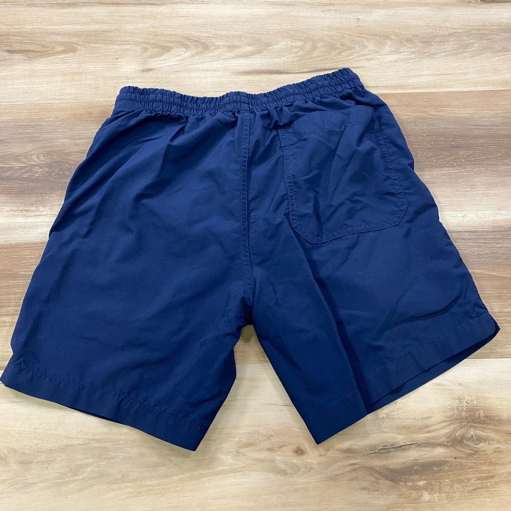 Madewell Nylon Shorts Mens XS Gorpcore Pull On Elastic Waist Navy Blue